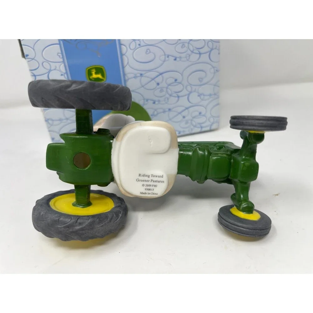 Precious Moments John Deere 2009 RIDING TOWARD GREENER PASTURES Tractor 930015